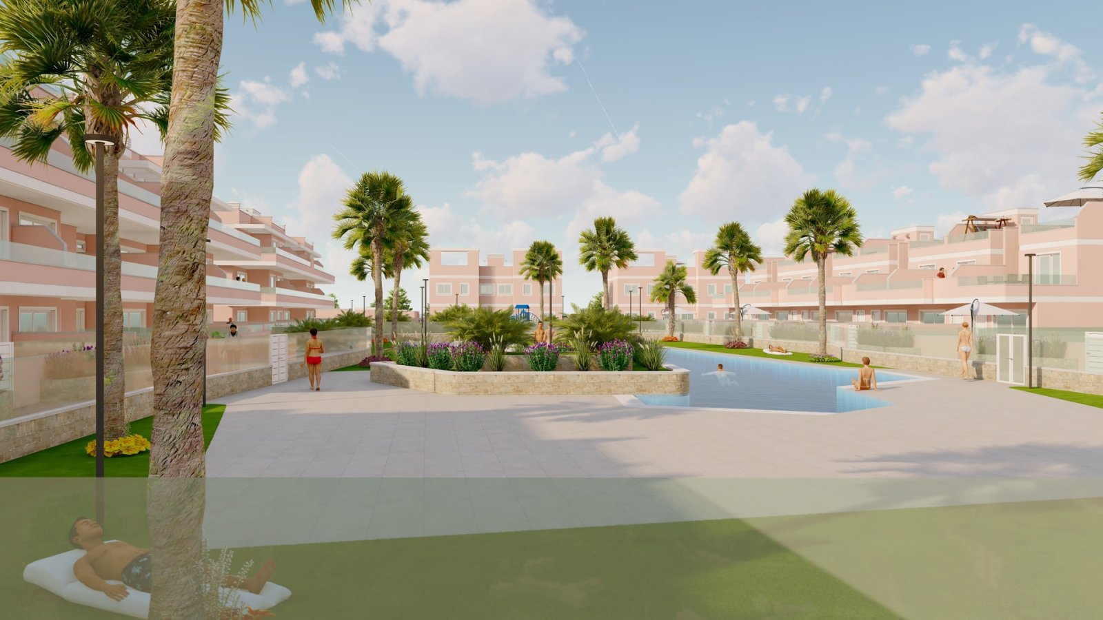 Geräumige Apartments mit Pool, 2 km vom Meer entfernt, Pilar de la Horadada