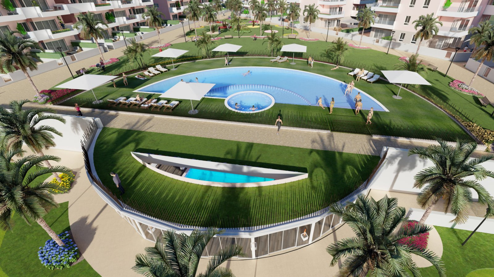 Moderne Apartments, 3 km vom Meer entfernt und mit Gemeinschaftspool, Guardamar del Segura