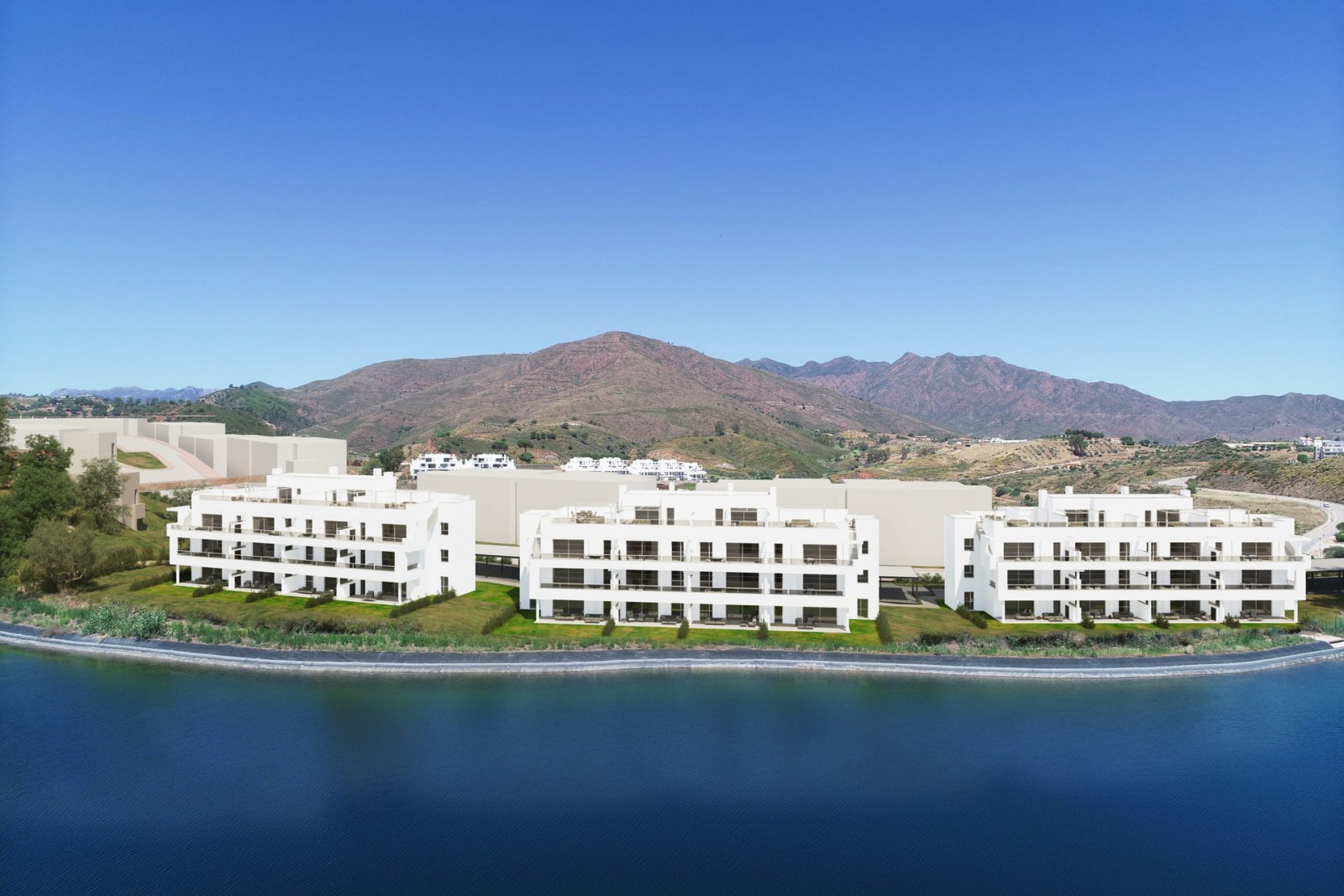 Moderne Apartments, Erdgeschosswohnungen und Penthäuser am Golfplatz, Mijas
