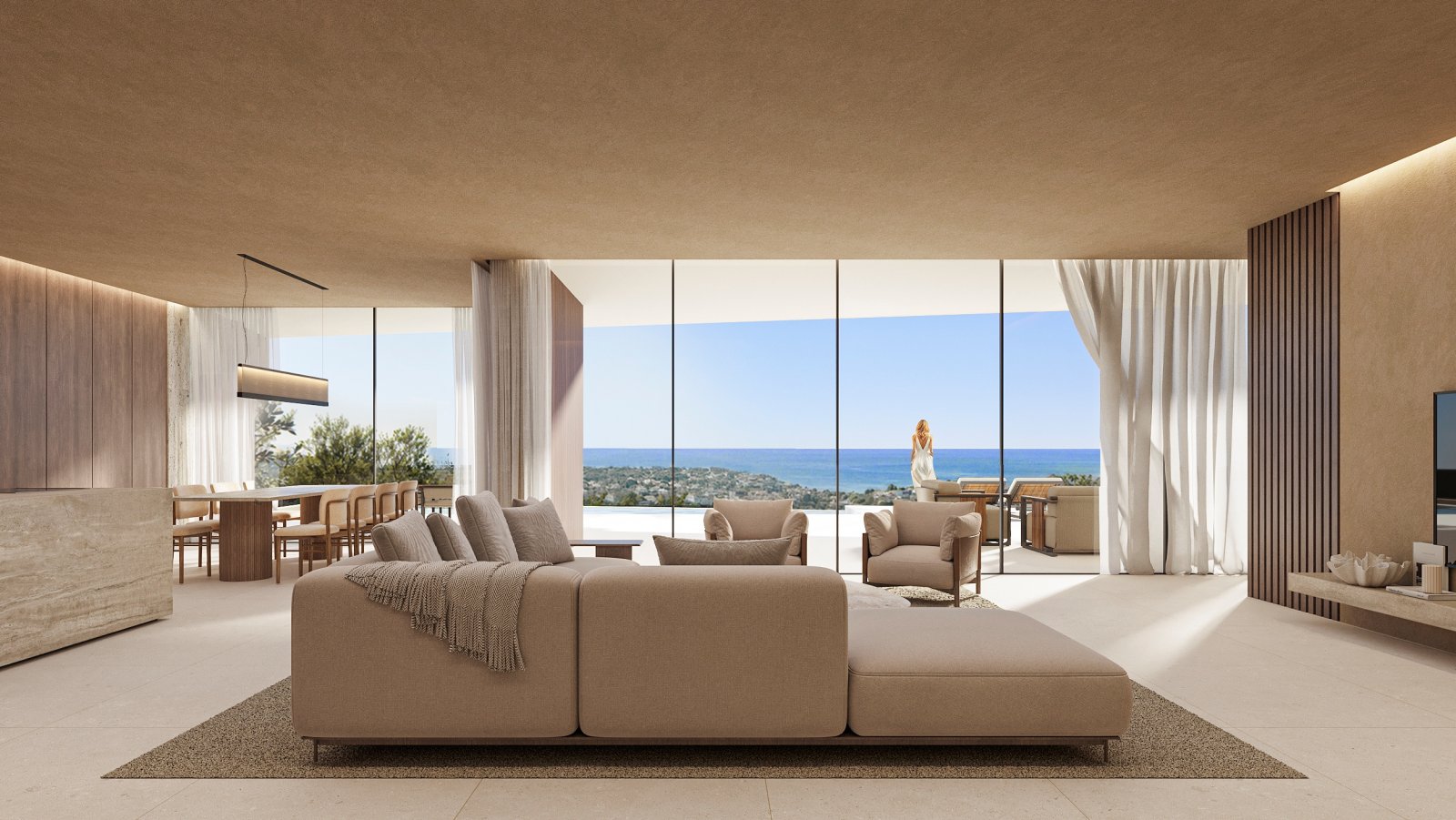 Luxusvilla mit Meerblick und privatem Pool, Benissa