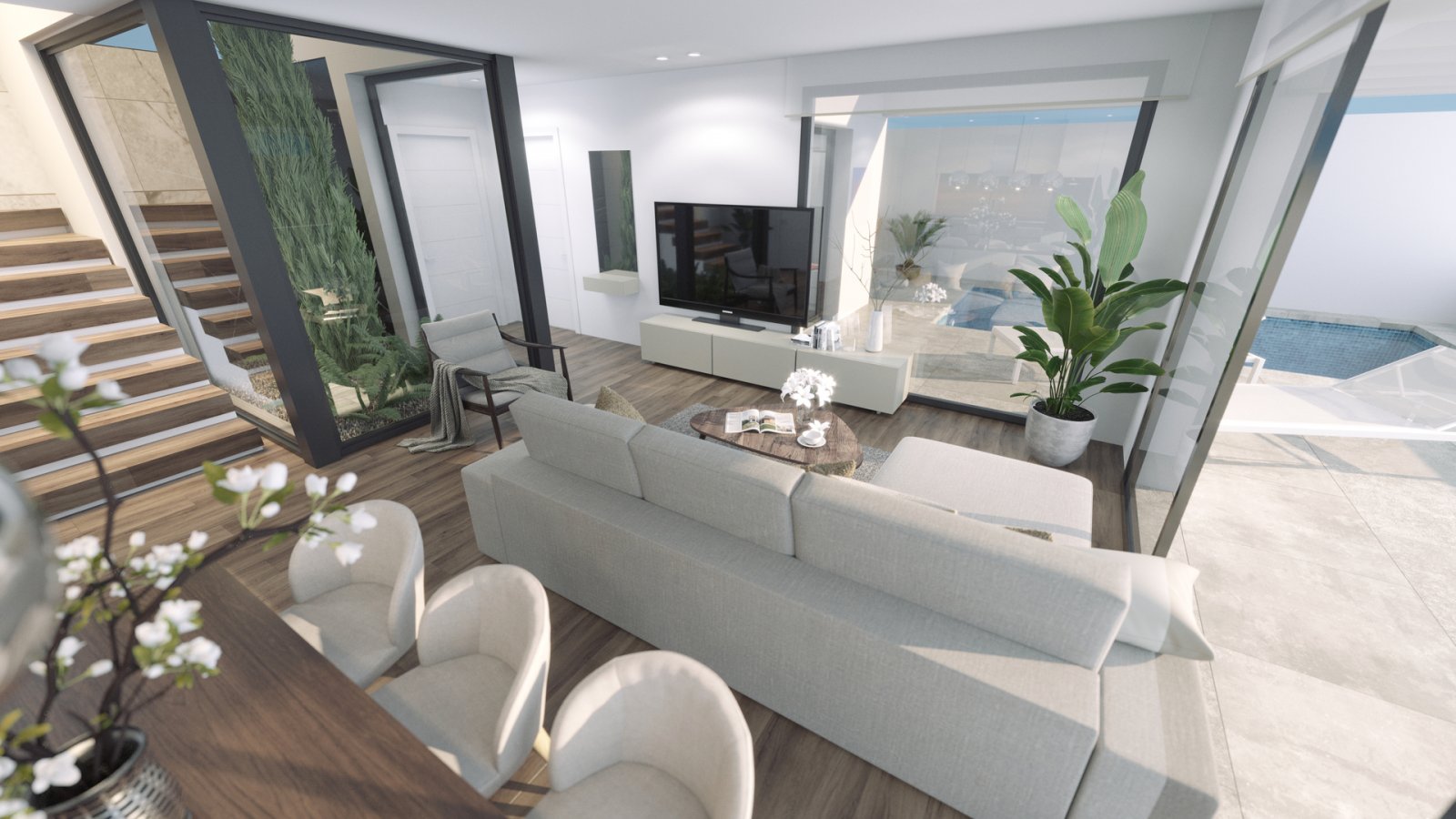 Exklusive freistehende Häuser mit Meerblick und privatem Pool, Finestrat
