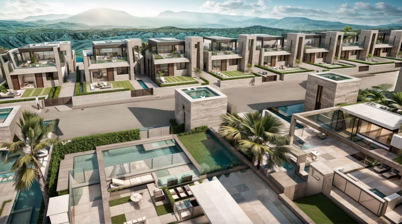 Moderne Einfamilienhäuser, private Gärten und Pooloption, Fuente Álamo