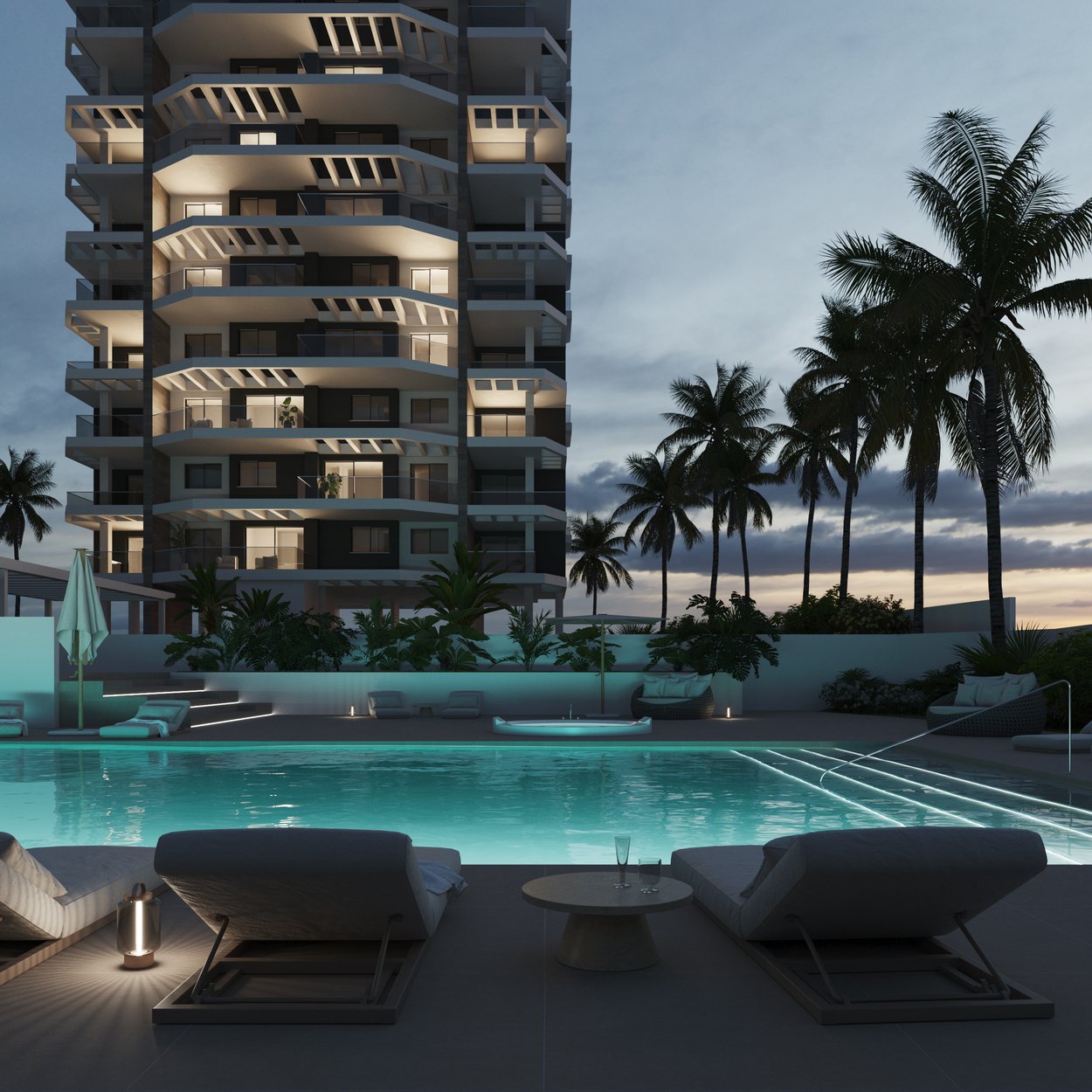 Moderne Apartments und Penthäuser, 200 m vom Strand entfernt, Calpe