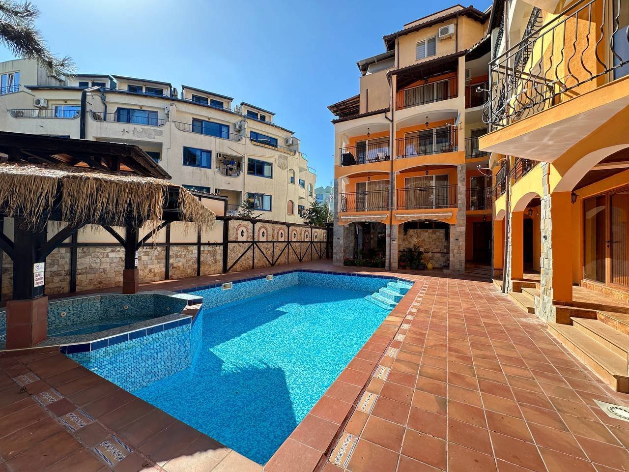 Appartamento con due camere nel complesso Casa del Mar a Sonnenstrand, Bulgaria