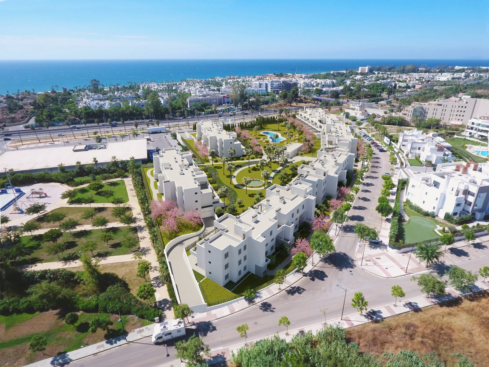 Exklusive Residenz, 1 km vom Meer entfernt, Estepona