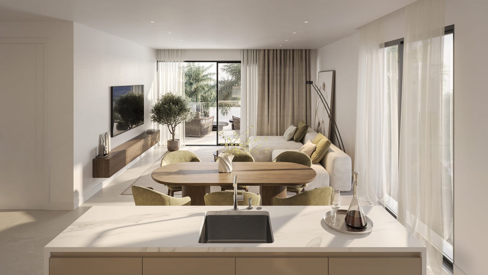 Moderne Apartments am Meer, Swimmingpool, Estepona