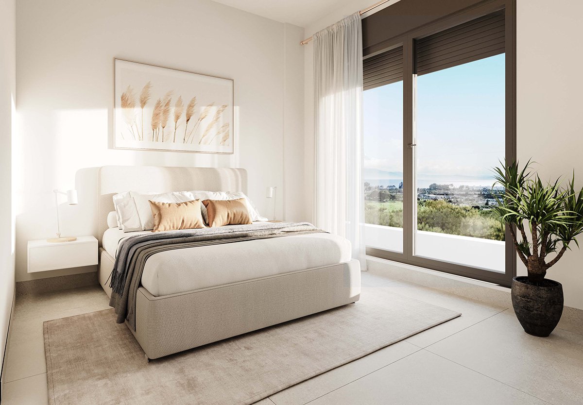 Exklusive Ferienwohnung am Meer, in der Nähe von Einkaufsmöglichkeiten und Restaurants, Estepona