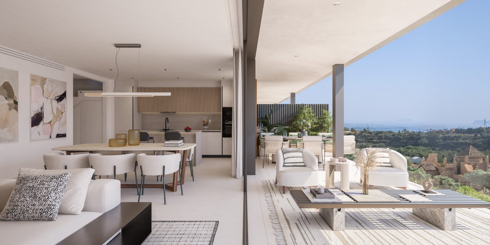 Elegantes Apartment am Meer, Meerblick, Estepona
