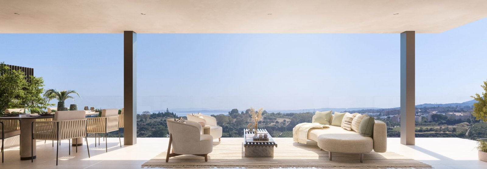Elegantes Apartment am Meer, Meerblick, Estepona