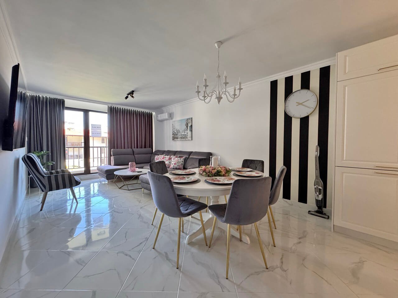 Appartamento di 3 locali con vista mare nel complesso Etara 4 a Sveti Vlas, Bulgaria