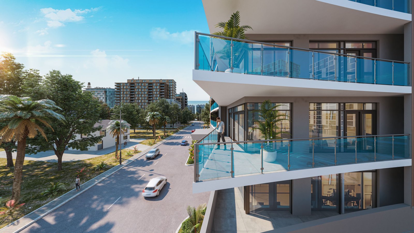 Appartamento di lusso con 2 camere nel Boulevard Point Apart-Hotel, Batumi, Georgia – investimento completamente arredato vicino al mare