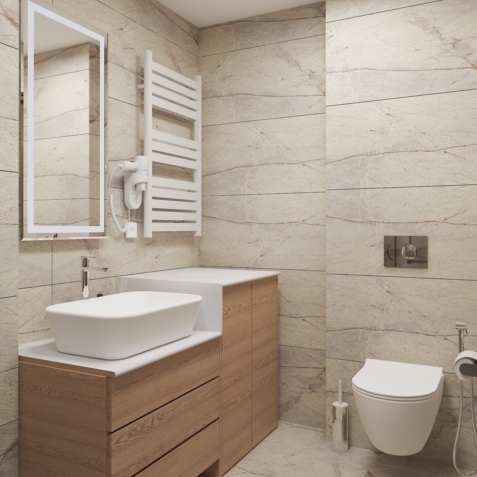Appartamento Premium-1 Camera da Letto in OXY Residence, Batumi, Georgia – Vista sul mare e sul cortile interno, completamente arredato e stile hotel