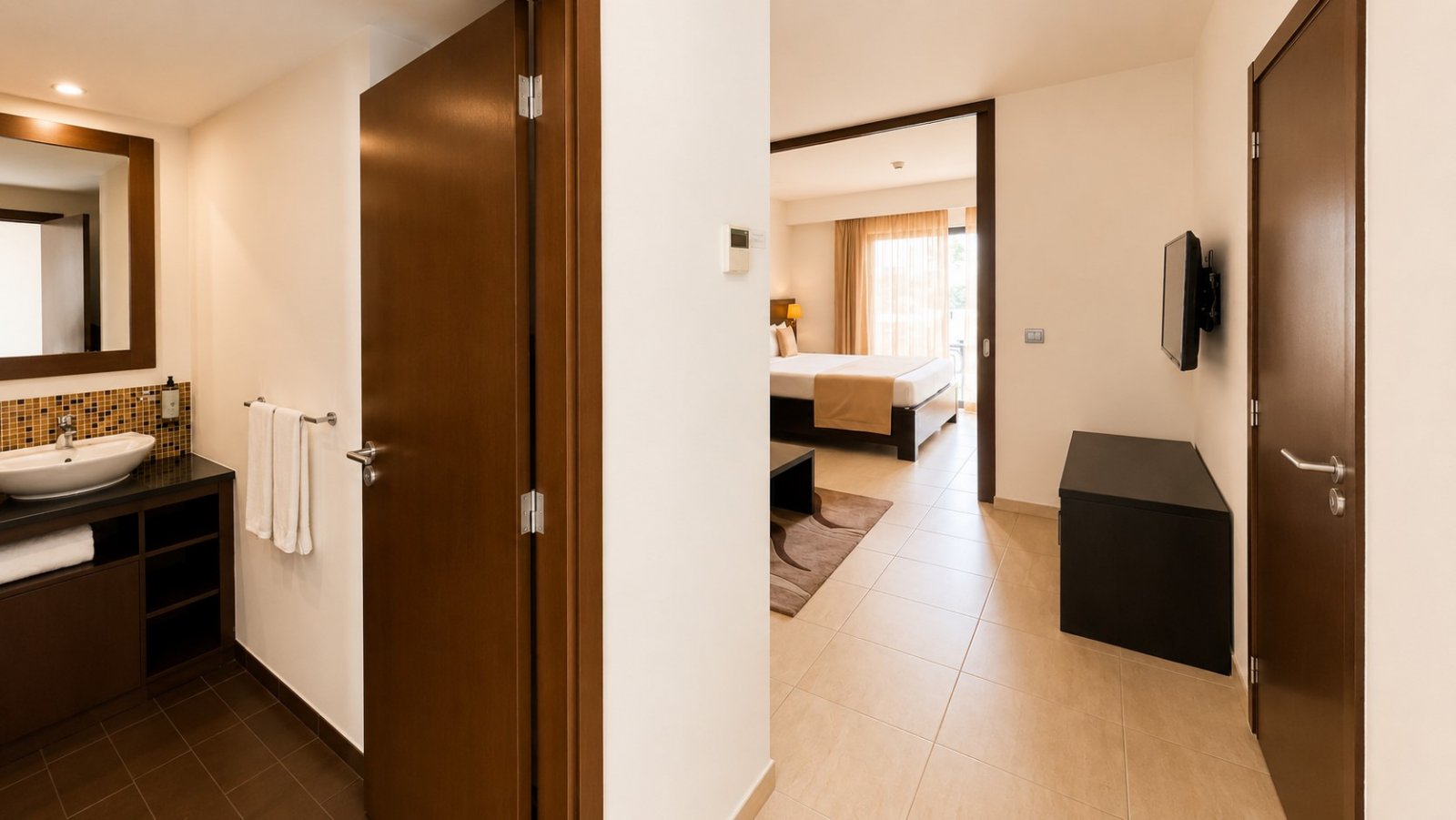 Modernes Studio-Apartment mit Garten in einem erstklassigen Strandresort auf den Kapverden.