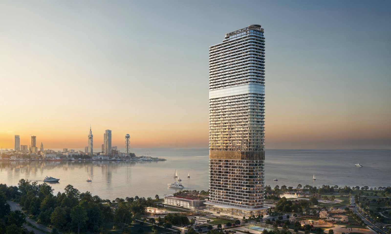 Ambassadori Island Batumi, proprietà di investimento di lusso sul lungomare a Batumi, Georgia – Monolocale premium con vista mare e sull'isola
