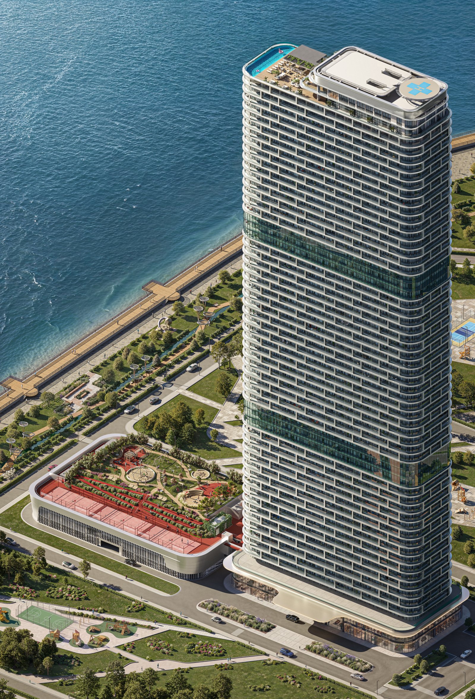 Ambassadori Island Batumi, proprietà di investimento di lusso sul lungomare a Batumi, Georgia – Monolocale premium con vista mare e sull'isola