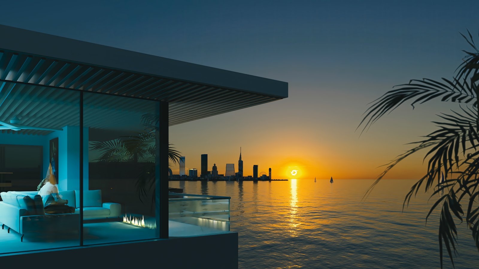 Ambassadori Island Batumi, proprietà di investimento di lusso sul lungomare a Batumi, Georgia – Monolocale premium con vista mare e sull'isola