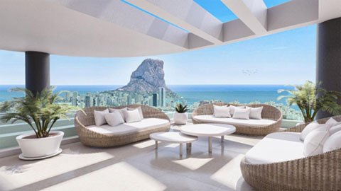 Elegantes Apartment am Meer mit Blick auf Calpe