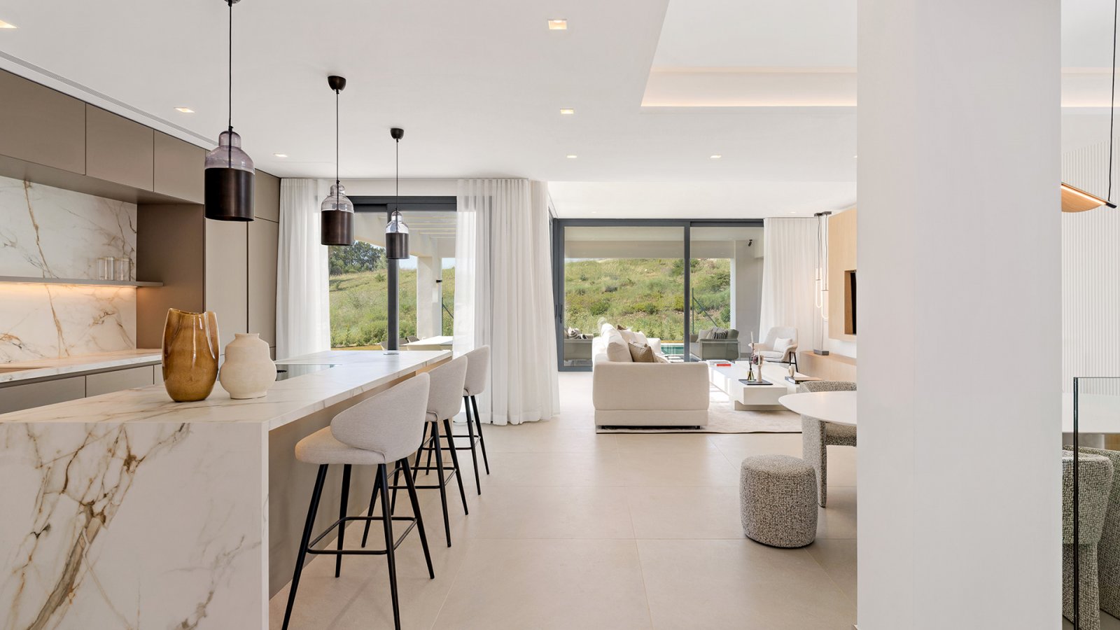 Exklusive Villen mit Meerblick, Golfplatz direkt am Haus, Estepona