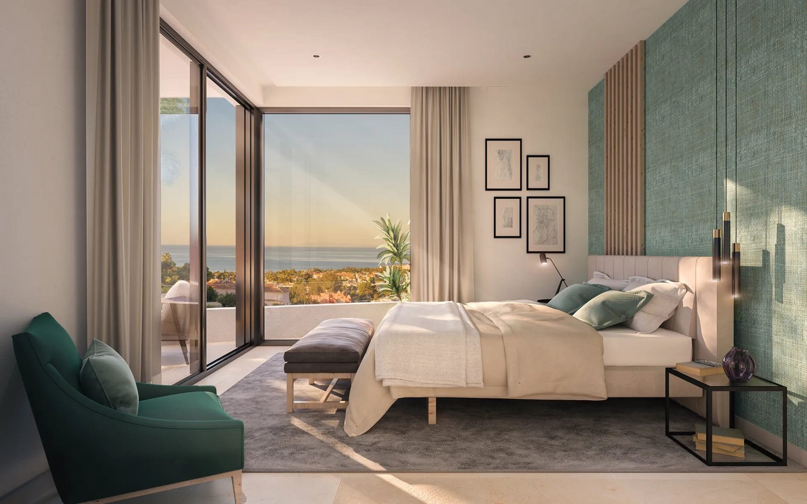 Exklusive Erdgeschosswohnung mit Meerblick, direkt am Strand von Marbella