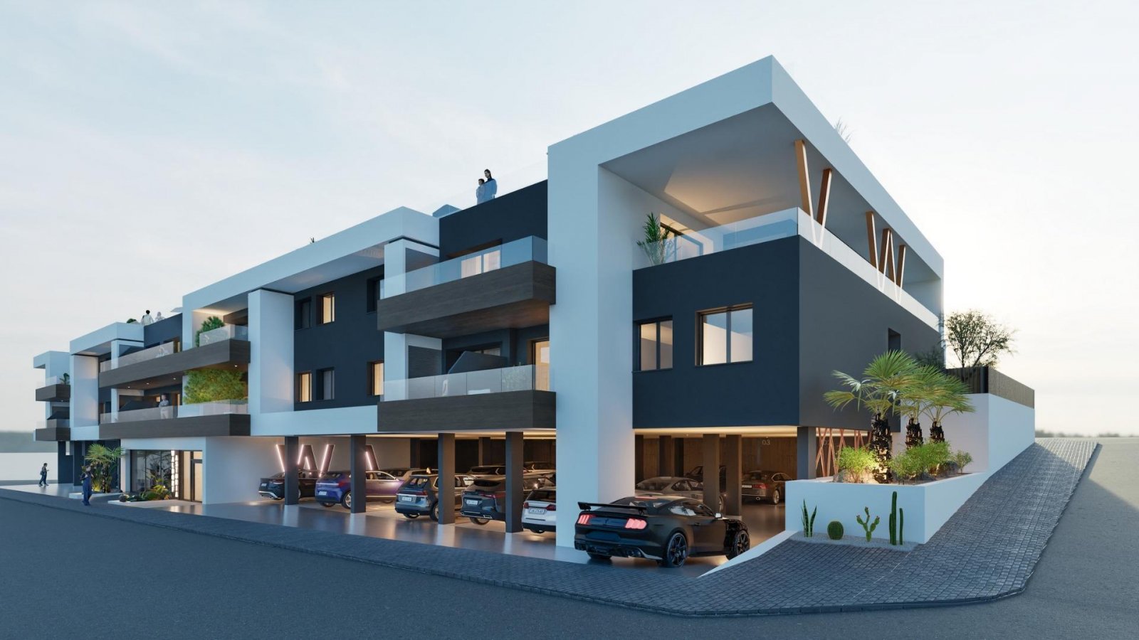 Neue Apartments in Benijófar mit Terrasse und Dachpool im Herzen der Stadt