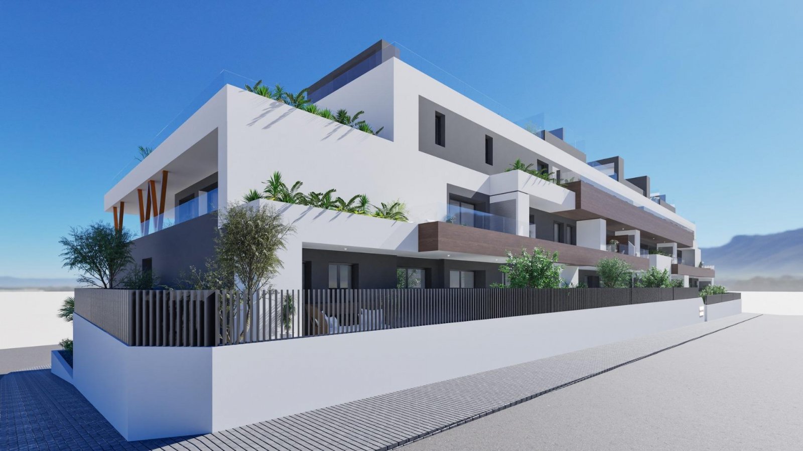 Neue Apartments in Benijófar mit Terrasse und Dachpool im Herzen der Stadt