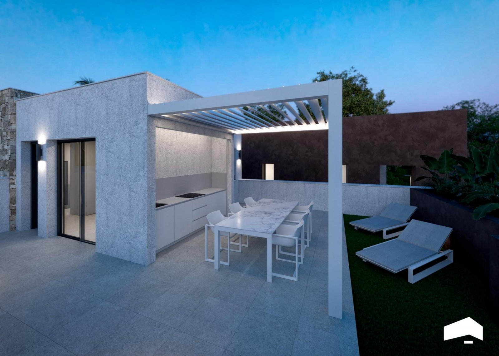 Luxuriöse Villen mit Pool und privatem Solarium in einer geschlossenen Ferienanlage am Mar Menor, Torre Pacheco
