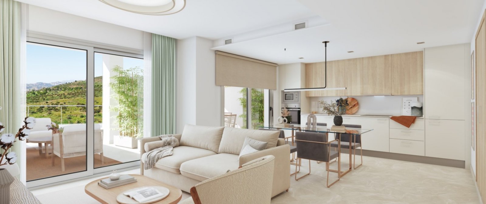 Exklusive Maisonette-Wohnung direkt am Golfplatz mit spektakulärem Meerblick, Mijas, Malaga.