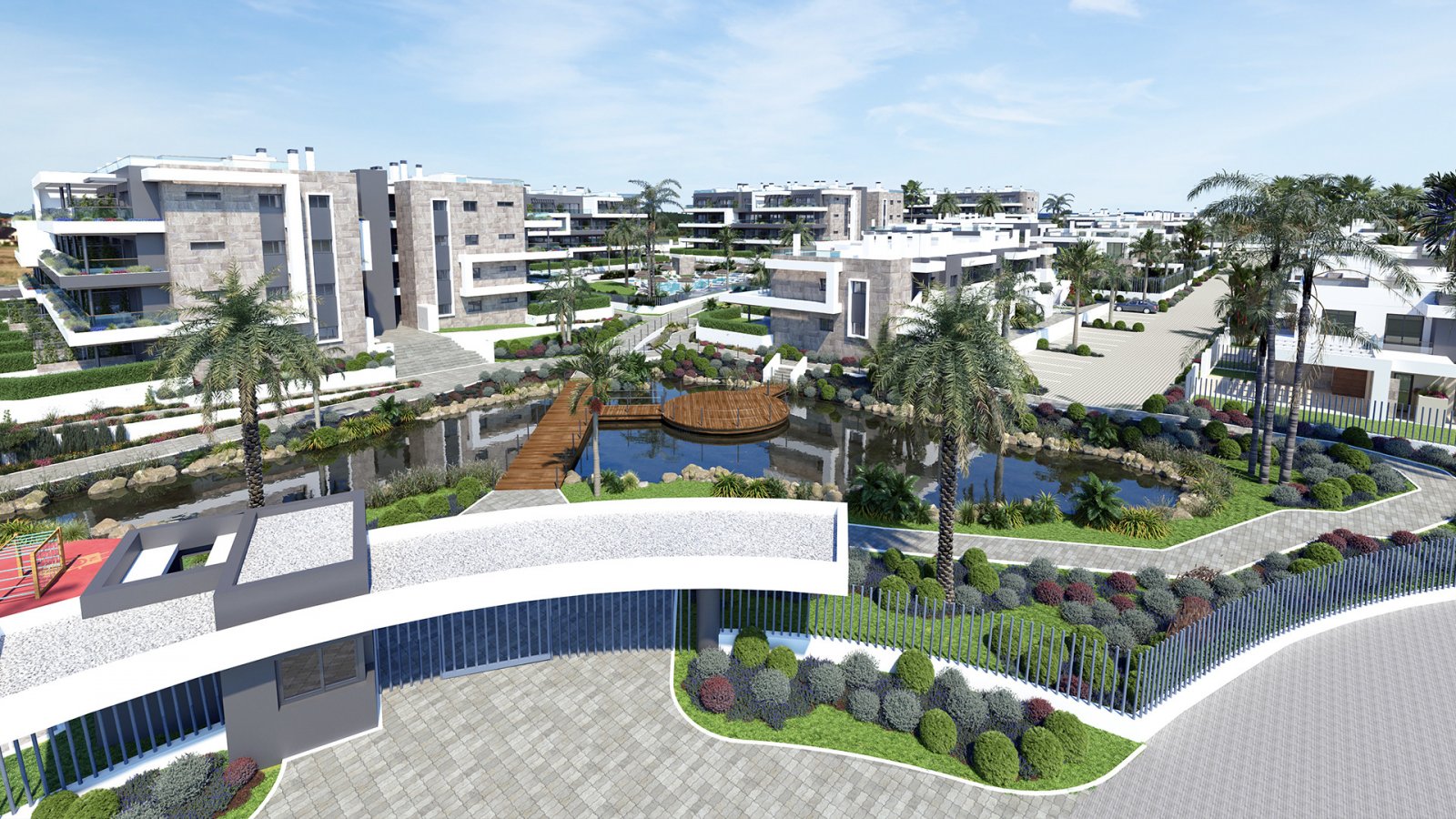 Modernes Apartment am rosafarbenen See, nur wenige Minuten vom Meer entfernt und in der Nähe von renommierten Golfplätzen.