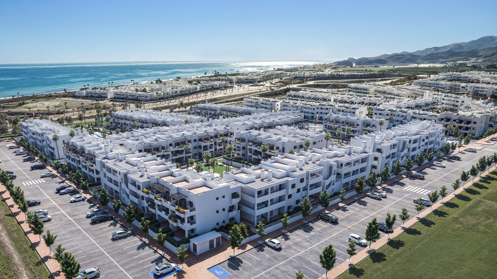 Luxusapartment mit privater Terrasse am Strand, Mar de Pulpí, Almería, Spanien