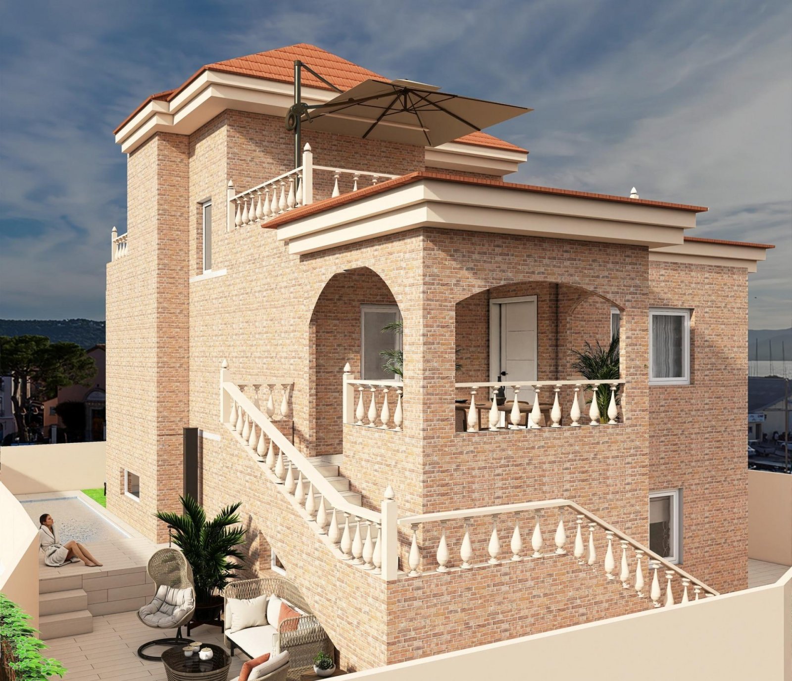 Exklusives, freistehendes Chalet mit Pool in der Nähe eines Golfplatzes, Ciudad Quesada