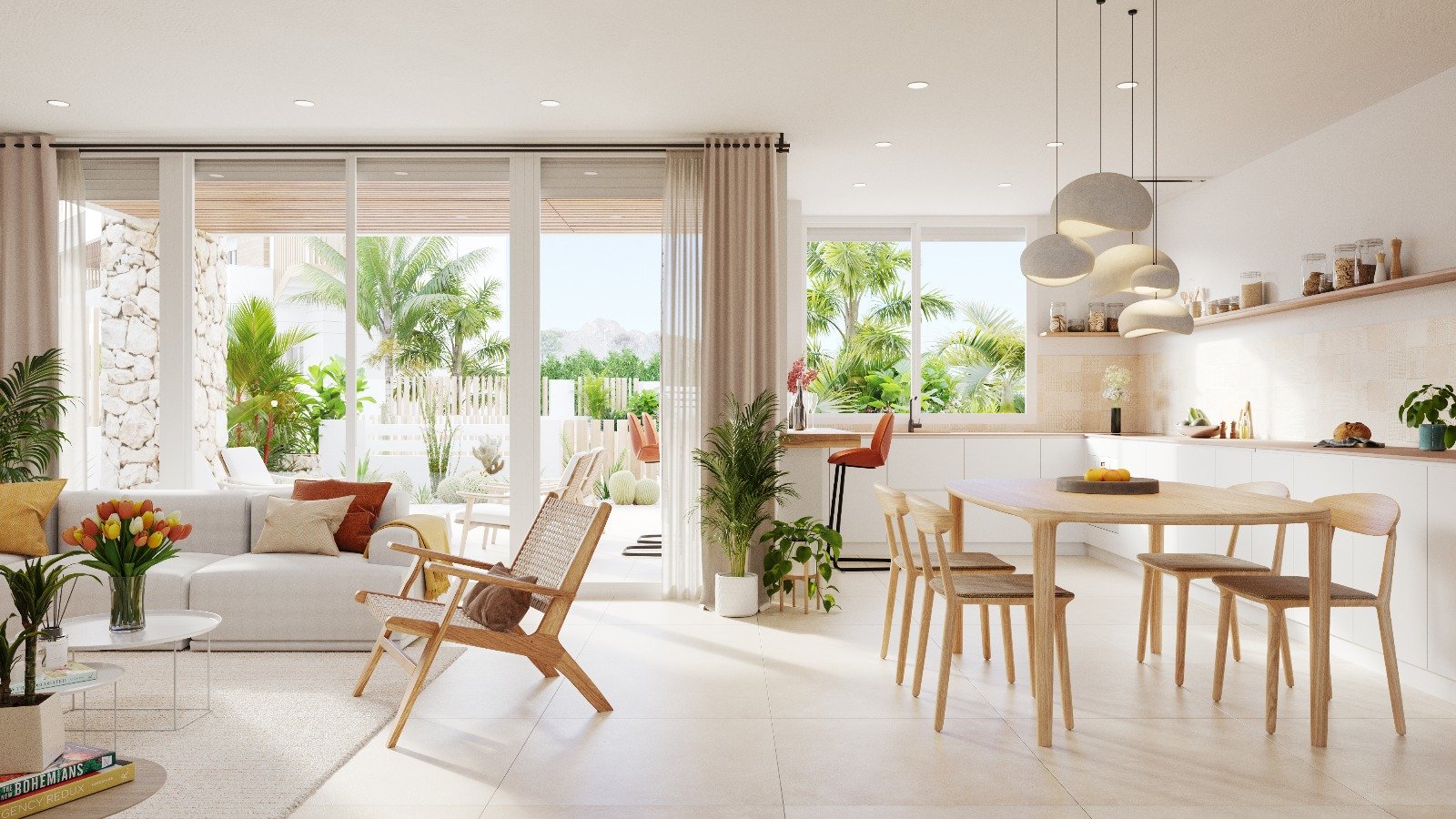 Stilvoller Bungalow mit Solarium und Garten am Meer in San Juan de los Terreros