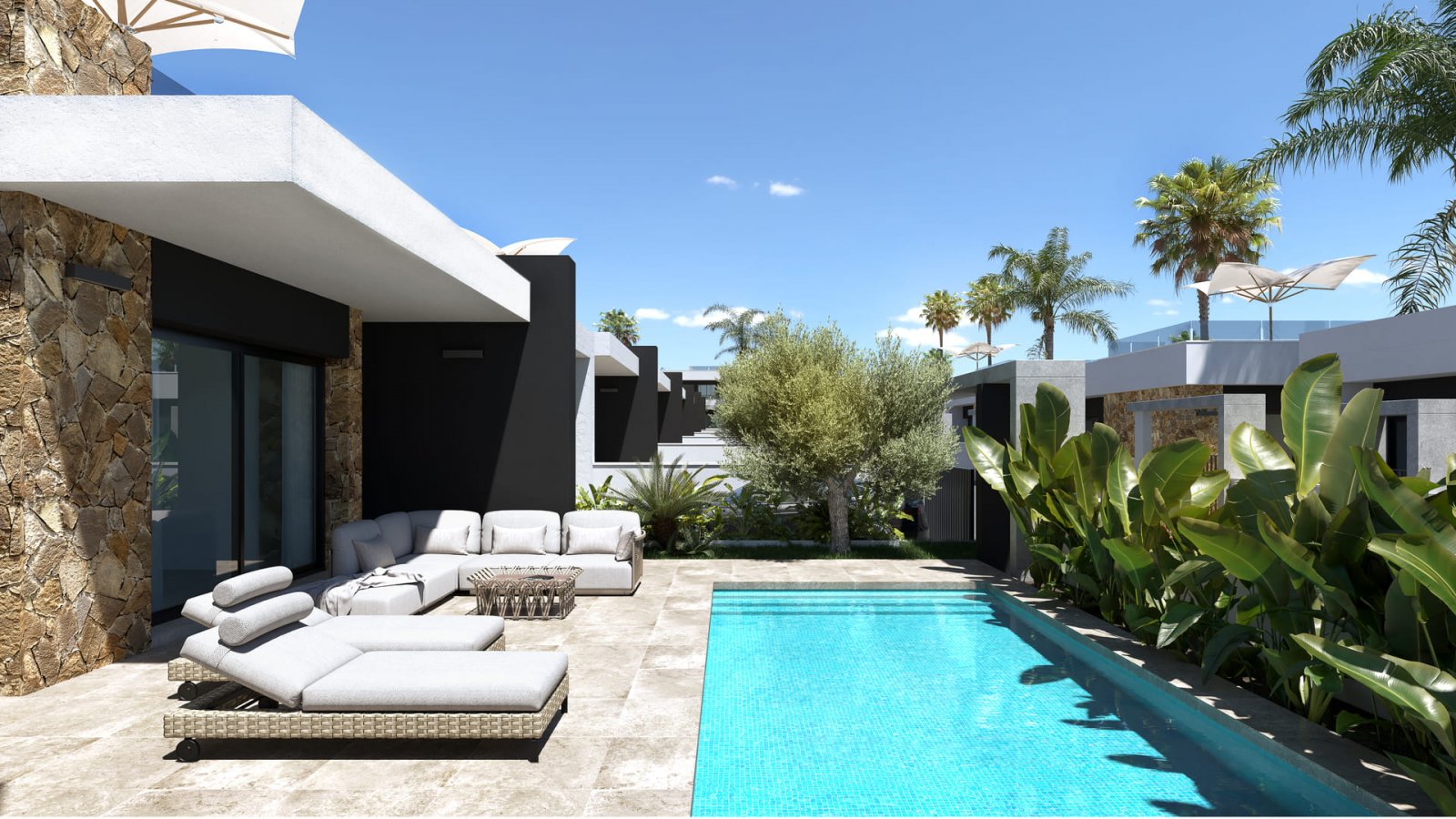 Exklusive freistehende Häuser mit Pool und Garten, Ciudad Quesada