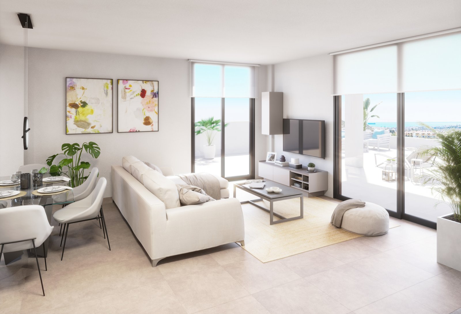Moderne Apartments, 2 km vom Meer entfernt und mit Swimmingpool, Vera