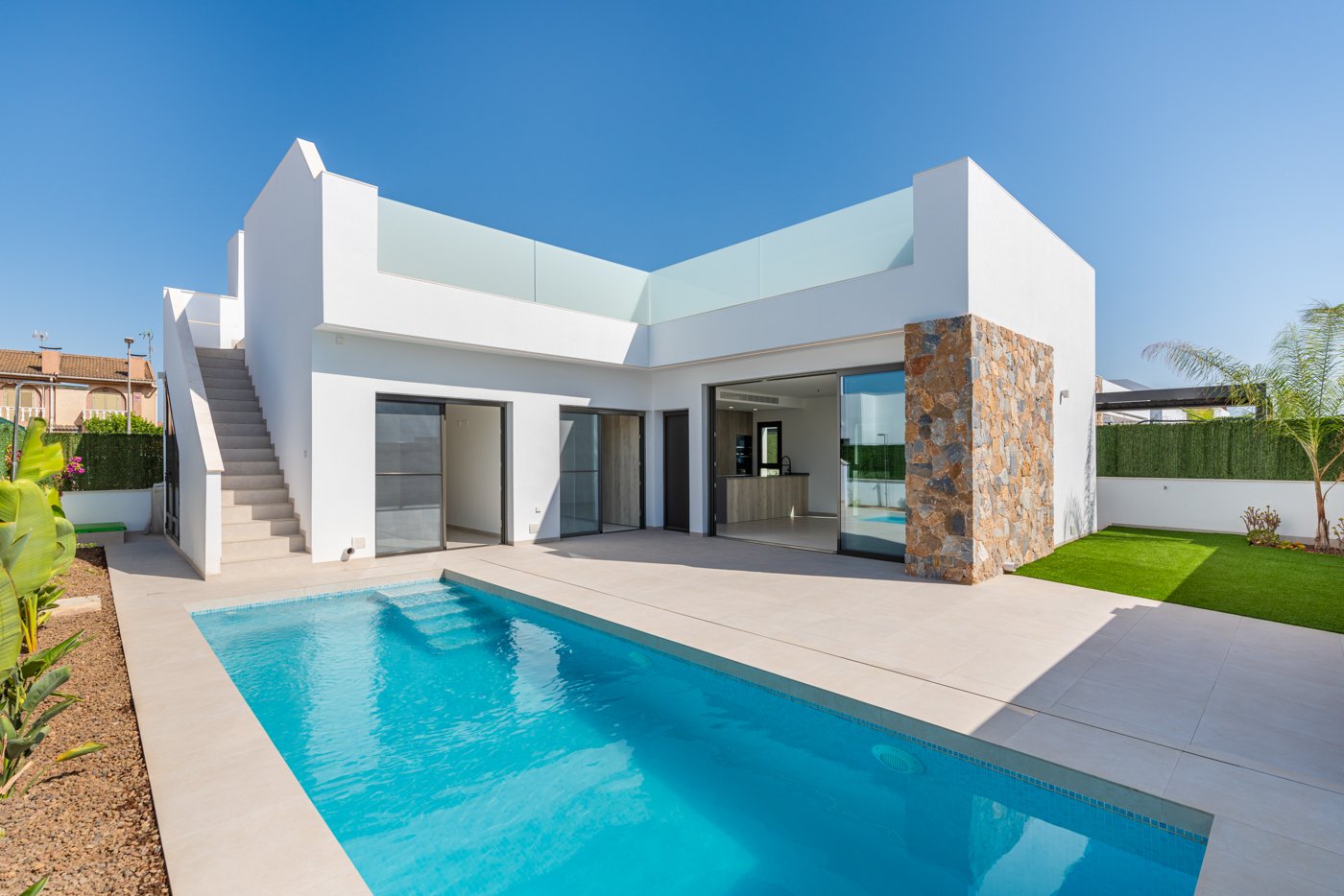 Luxuriöses, freistehendes Chalet, 2 km vom Meer entfernt, mit privatem Pool, San Javier