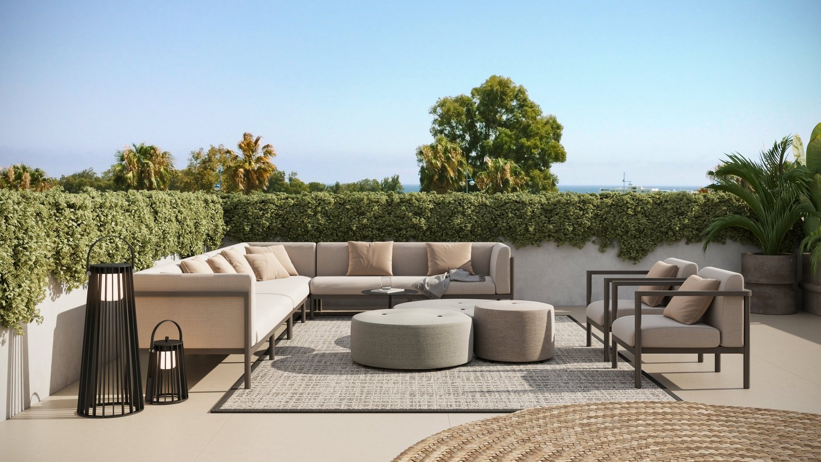 Exklusive Bungalows, 300 m vom Meer entfernt, Marbella