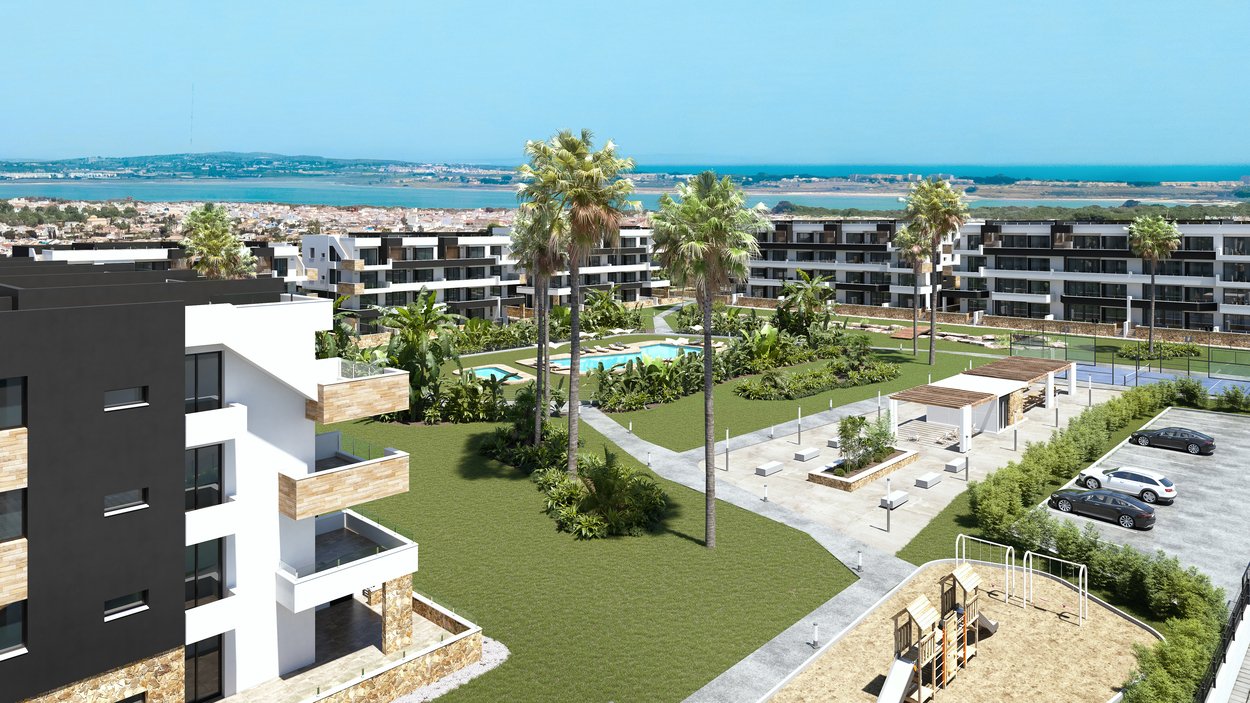Moderne 2-Zimmer-Wohnungen mit Schwimmbad, 5 km vom Meer entfernt, Torrevieja