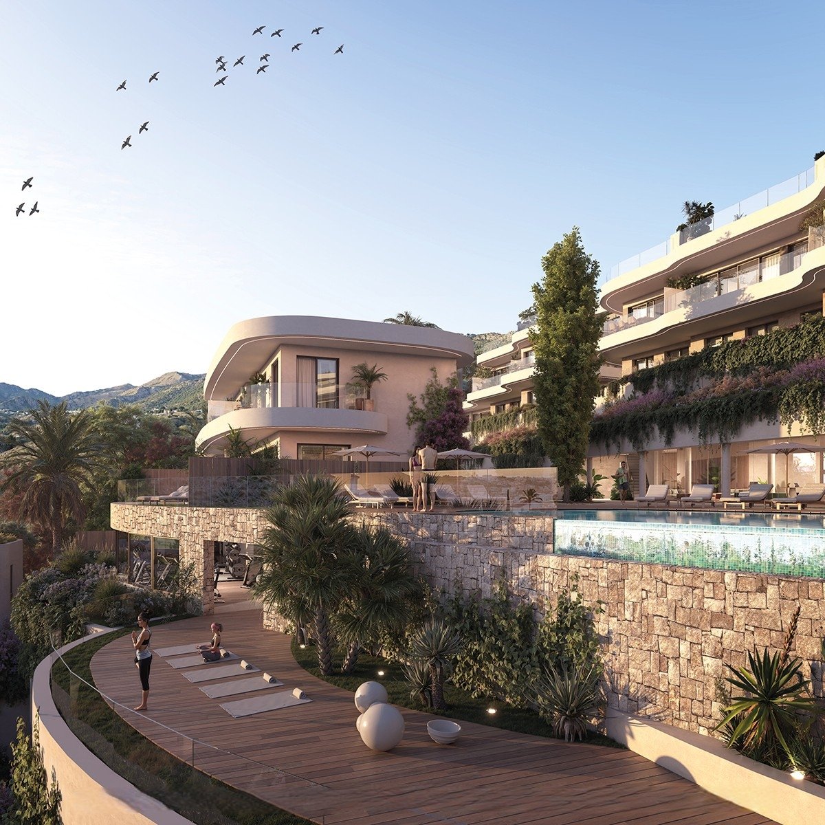 Exklusive Stadthäuser mit privatem Pool, 4 km vom Meer entfernt, Fuengirola
