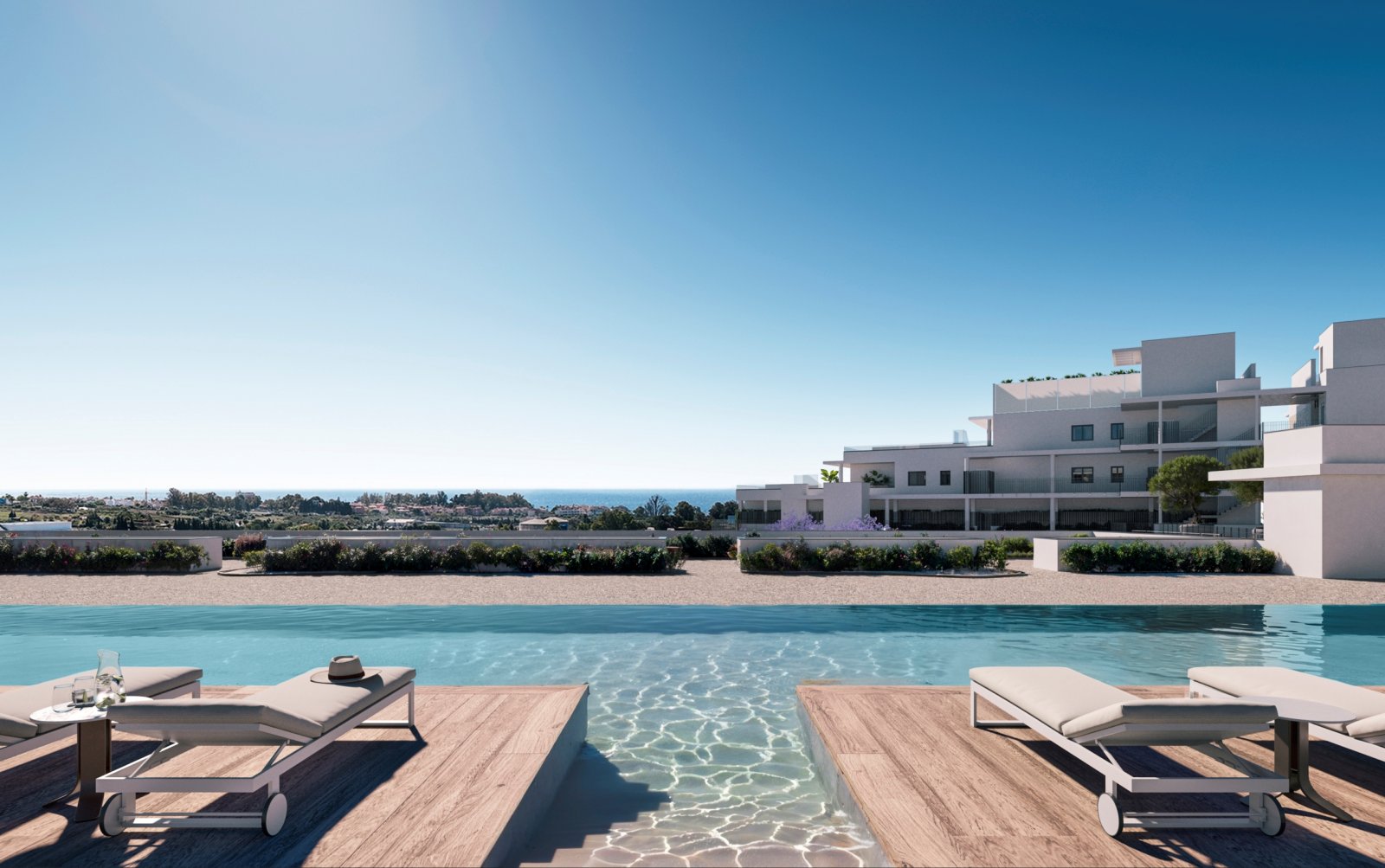 Moderne Apartments mit Meerblick, 2 km vom Strand entfernt, Estepona