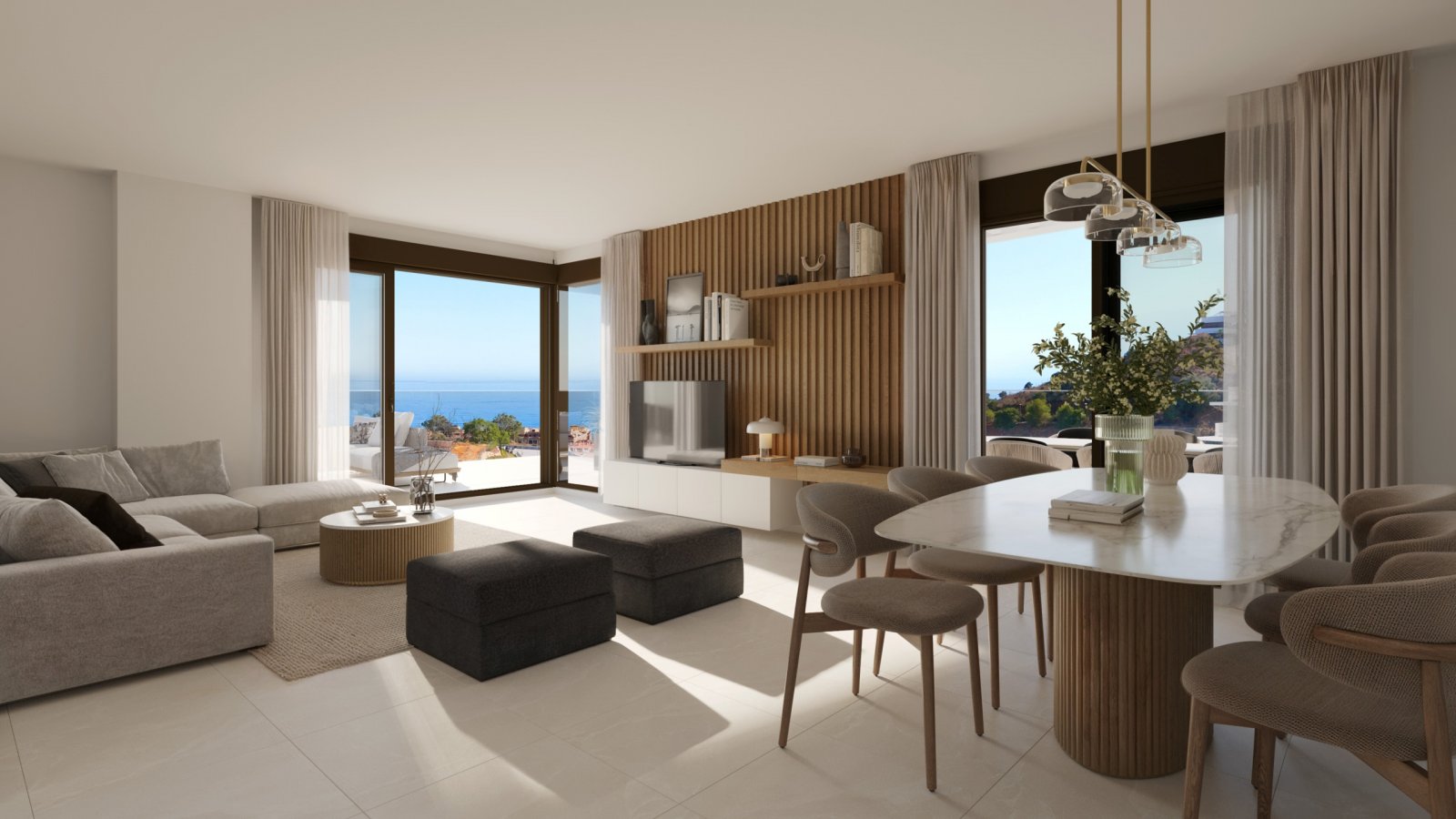 Luxuriöse Apartments mit Meerblick, 500 m vom Strand entfernt, Rincón de la Victoria