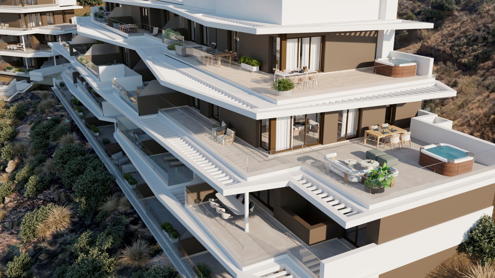 Luxuriöse Apartments mit Meerblick, 500 m vom Strand entfernt, Rincón de la Victoria