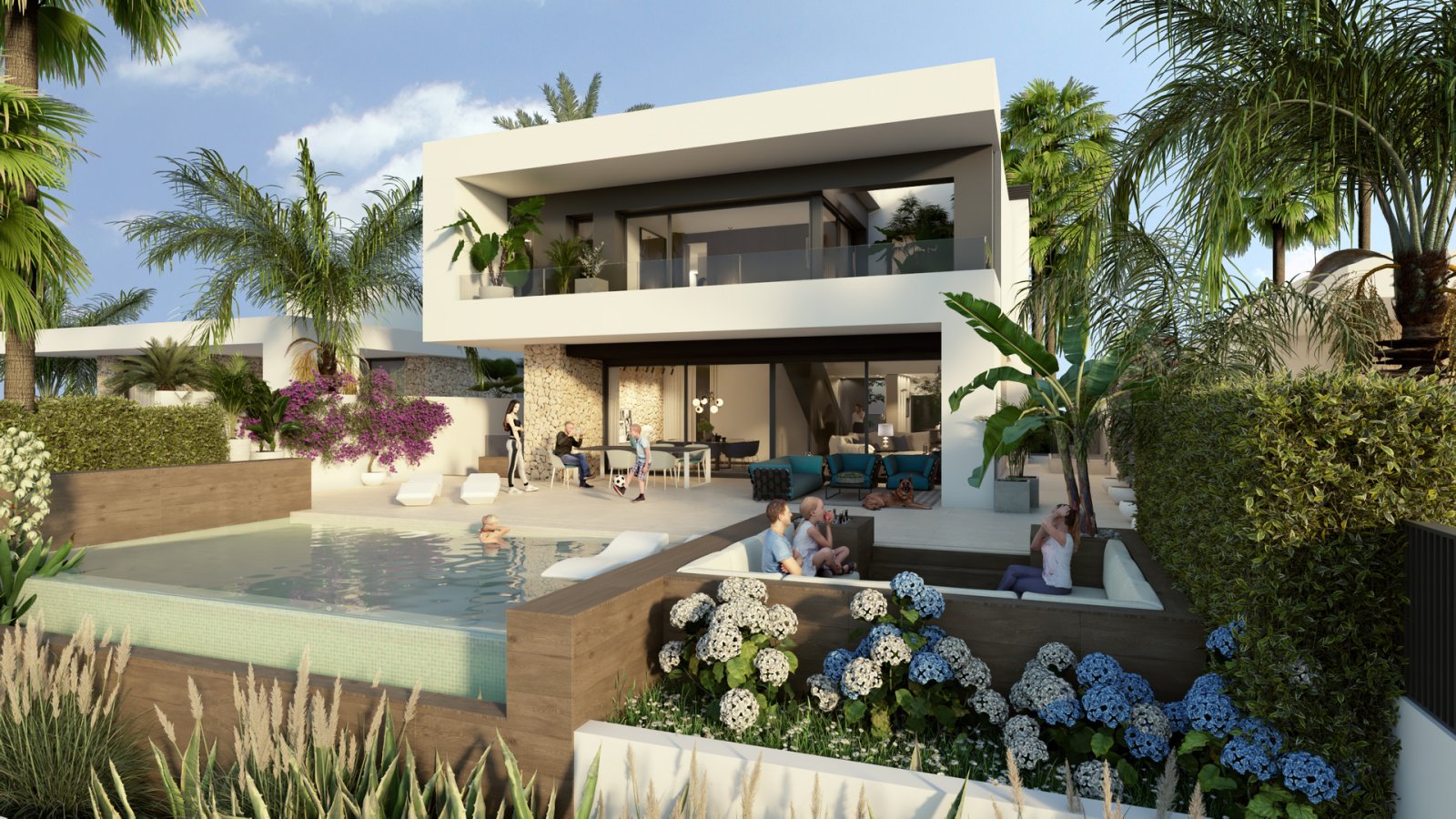 Exklusive Villen, 100 m vom Golfplatz entfernt, La Finca
