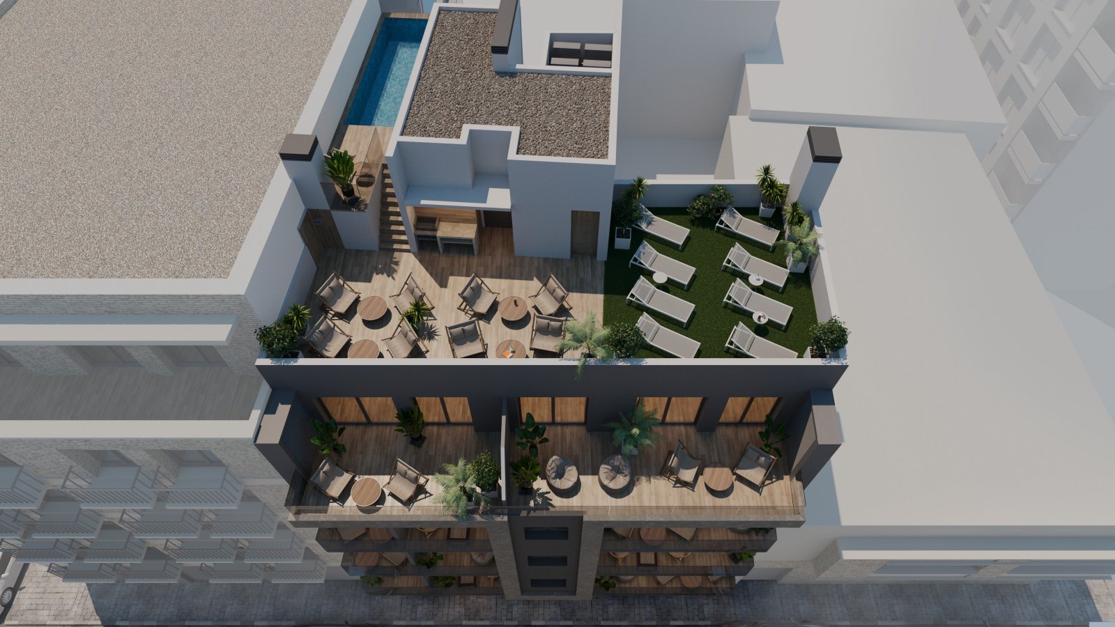 Luxuriöse Apartments und Penthäuser, 400 m vom Meer entfernt, Torrevieja