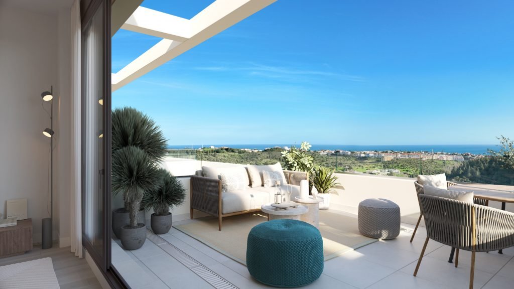 Moderne Apartments, Meerblick und Pool, Las Lagunas de Mijas