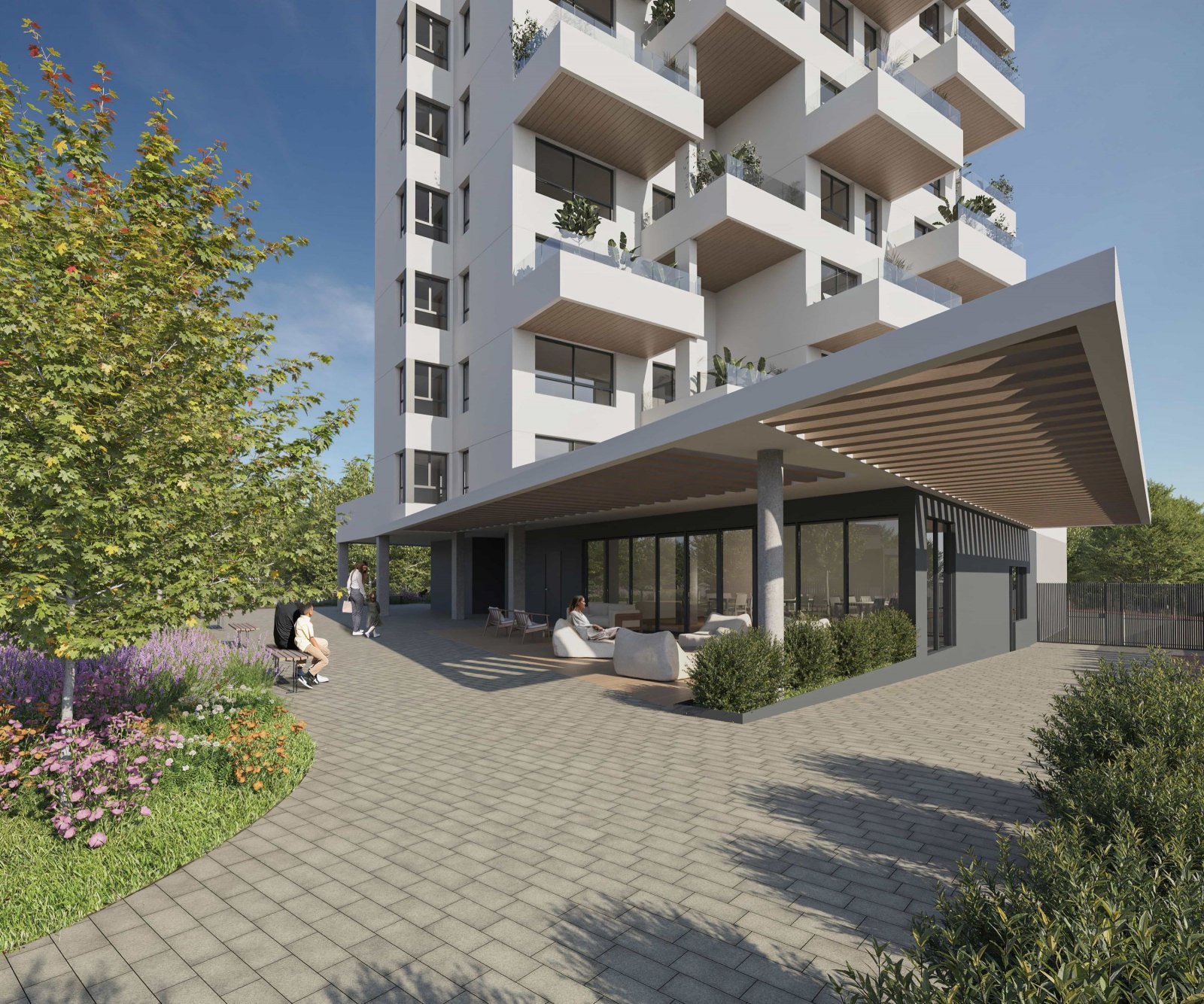 Moderne Apartments und Penthäuser, 0,7 km vom Meer entfernt, Calpe