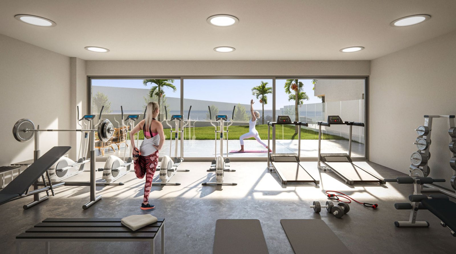 Exklusive Apartments, 1 km vom Strand entfernt mit Meerblick, Estepona
