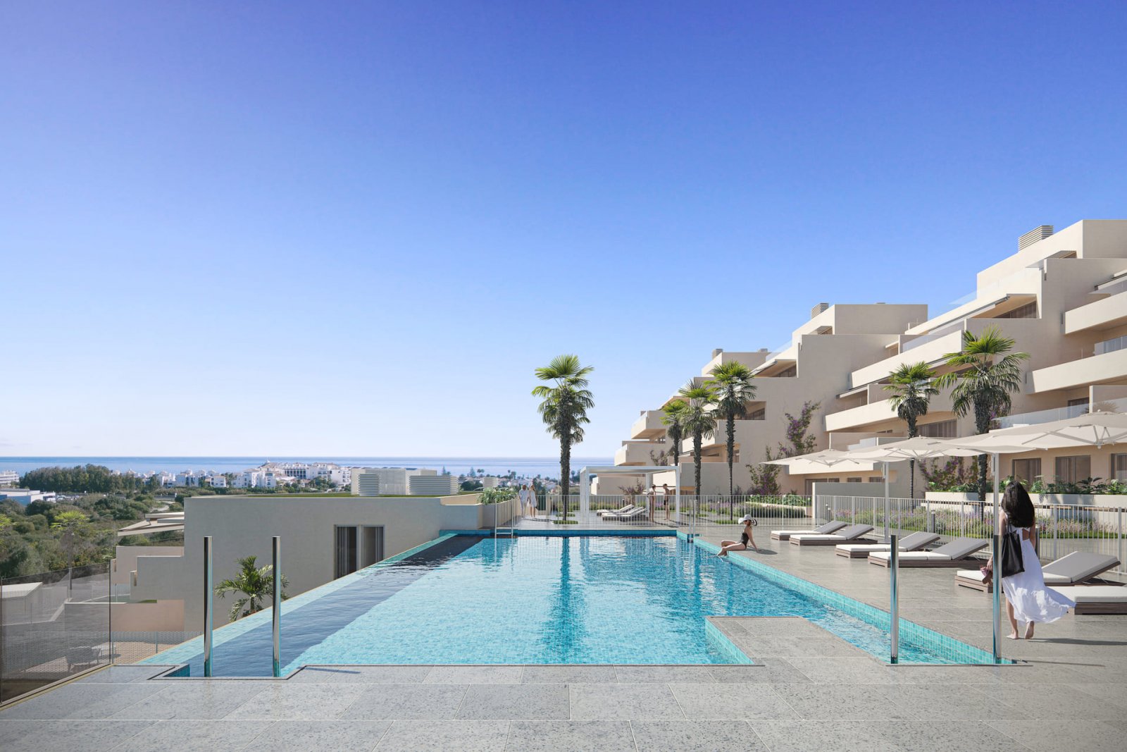 Exklusive Apartments mit Meerblick und nur 1 km vom Strand entfernt, Estepona