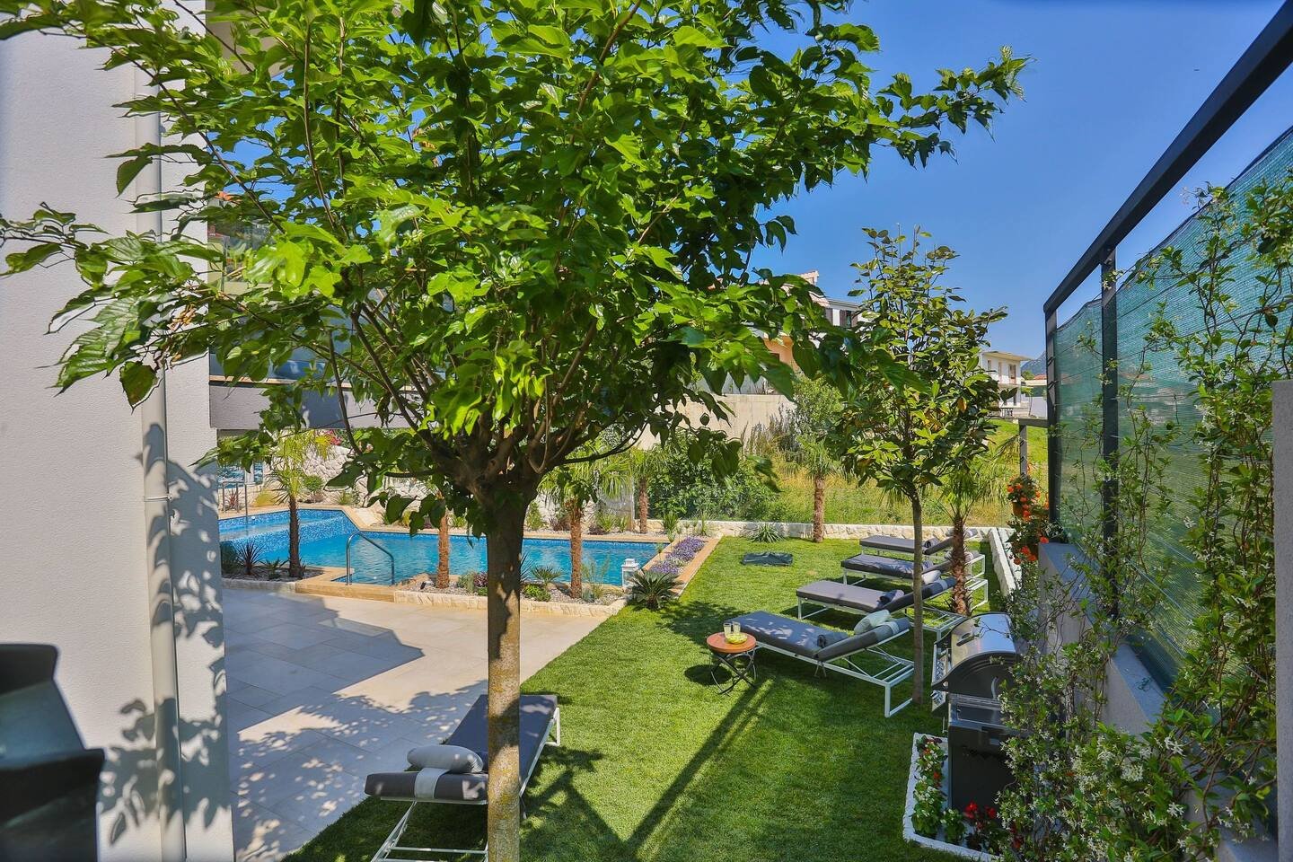 Designvilla, Wellnessbereich, Pool und Panoramablick Kučine Split