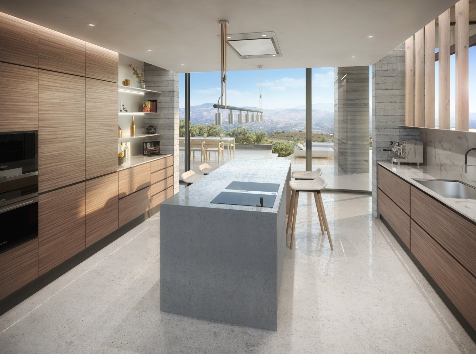 Luxuriöse Villa mit großem Grundstück und Pool am Golfplatz mit Meerblick