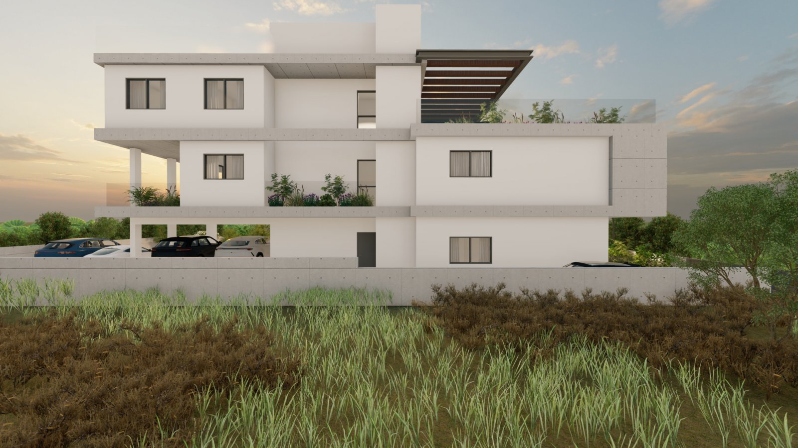 Luxuriöse 2-Zimmer-Wohnung, große Terrasse (50 m²), Bezugsfertig im Jahr 2025