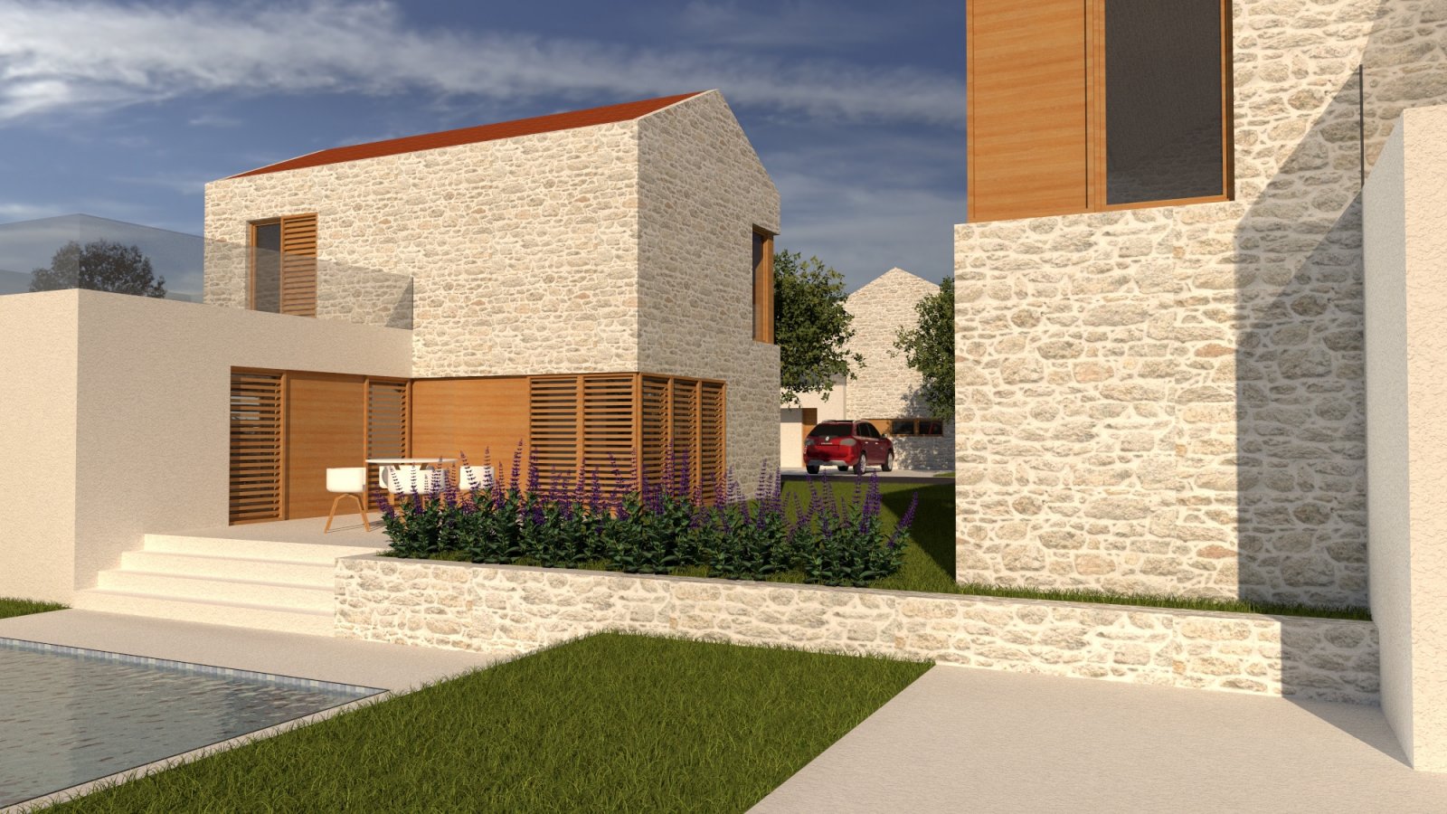 Elegante Villa mit Pool und Meerblick Vir